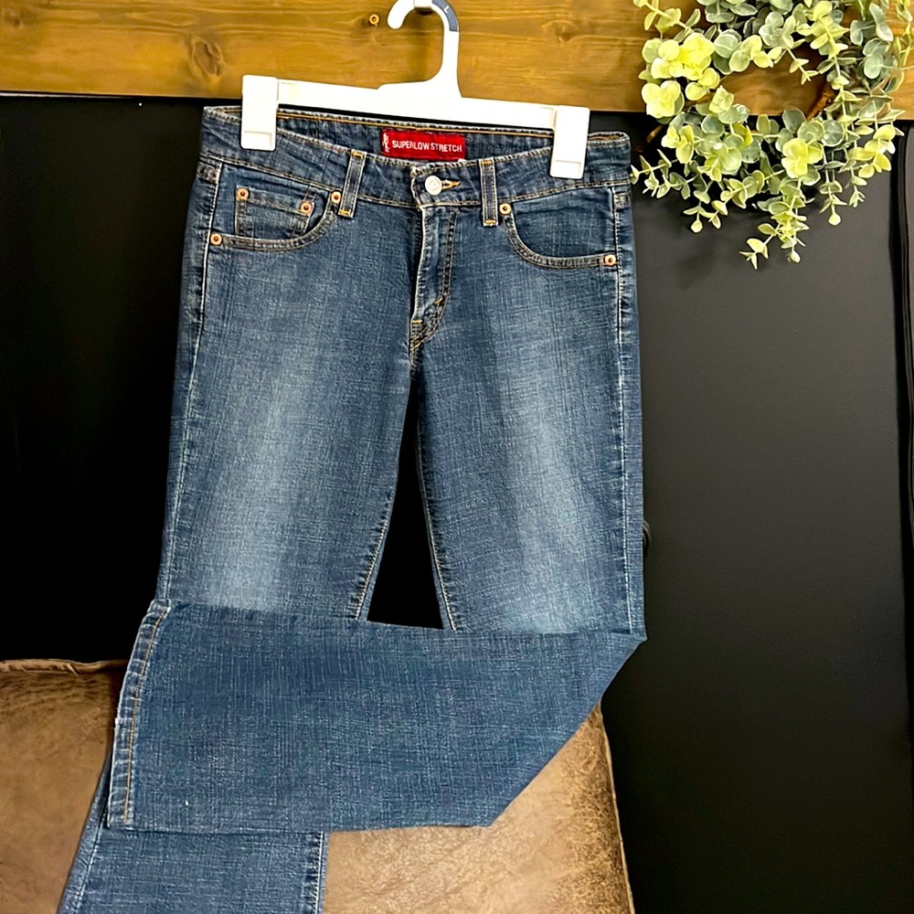 Levi super low bootcut jeans size 3